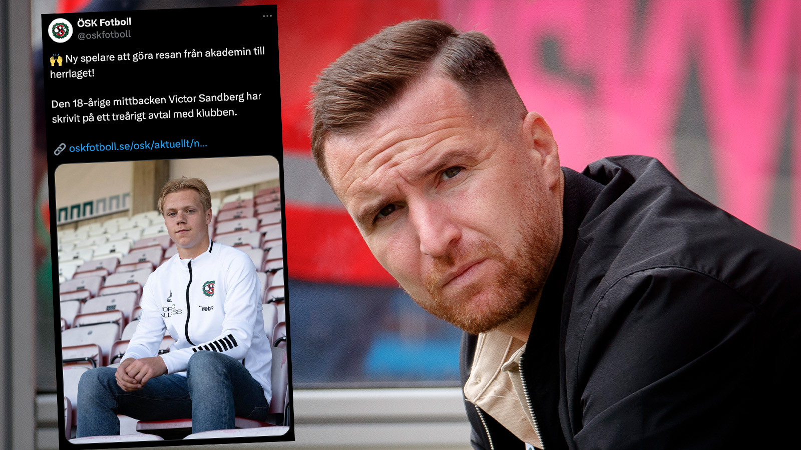Officiellt: ÖSK flyttar upp Victor Sandberg