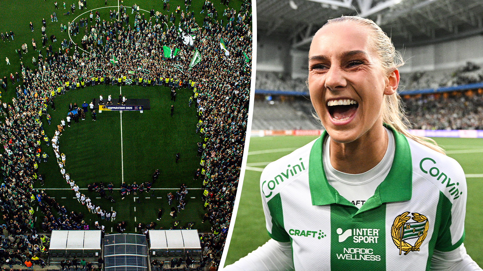 ”Att få se hela 3Arena springa in på planen är magiskt”