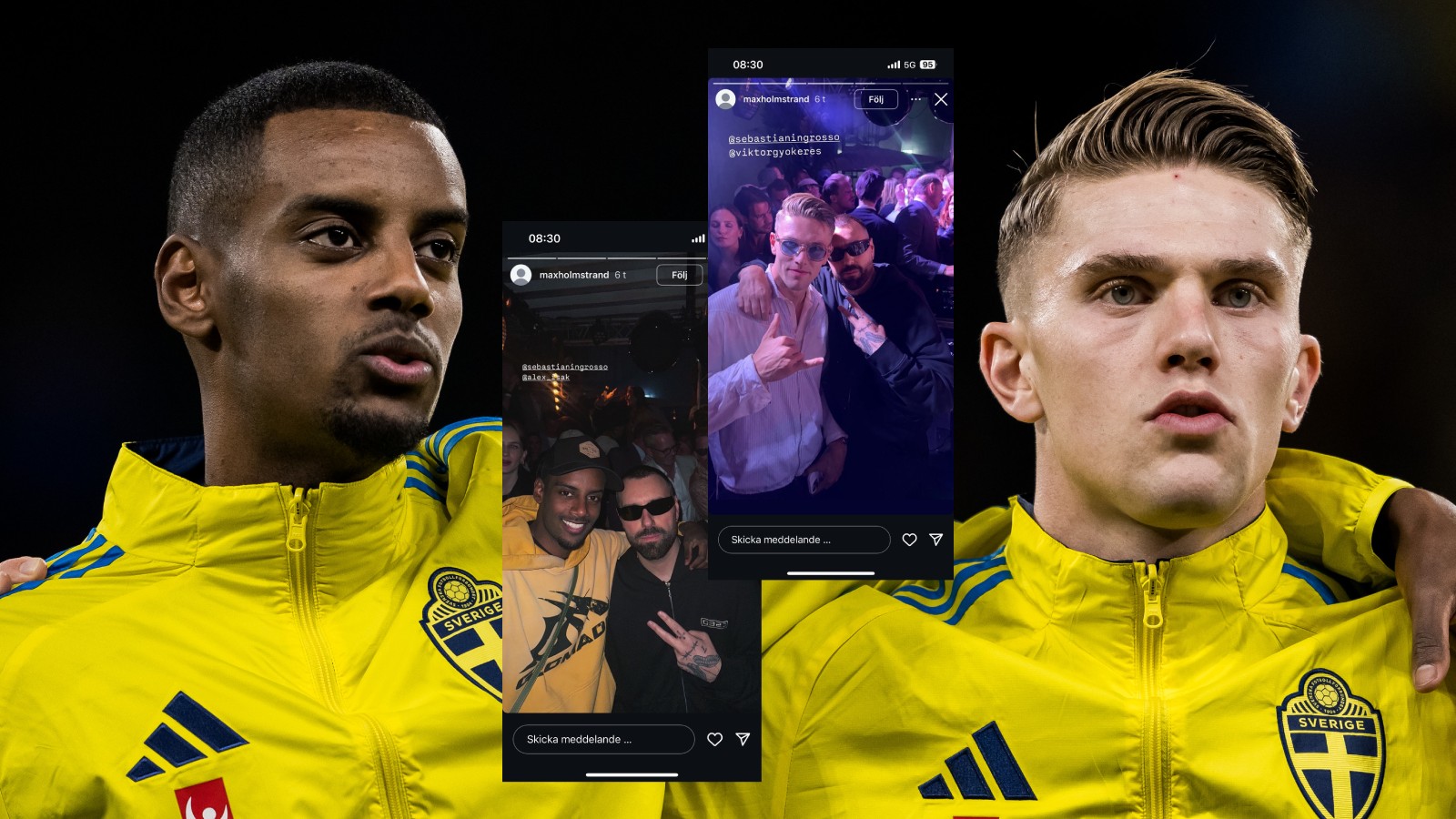 Här festar Gyökeres och Isak med Ingrosso i natt