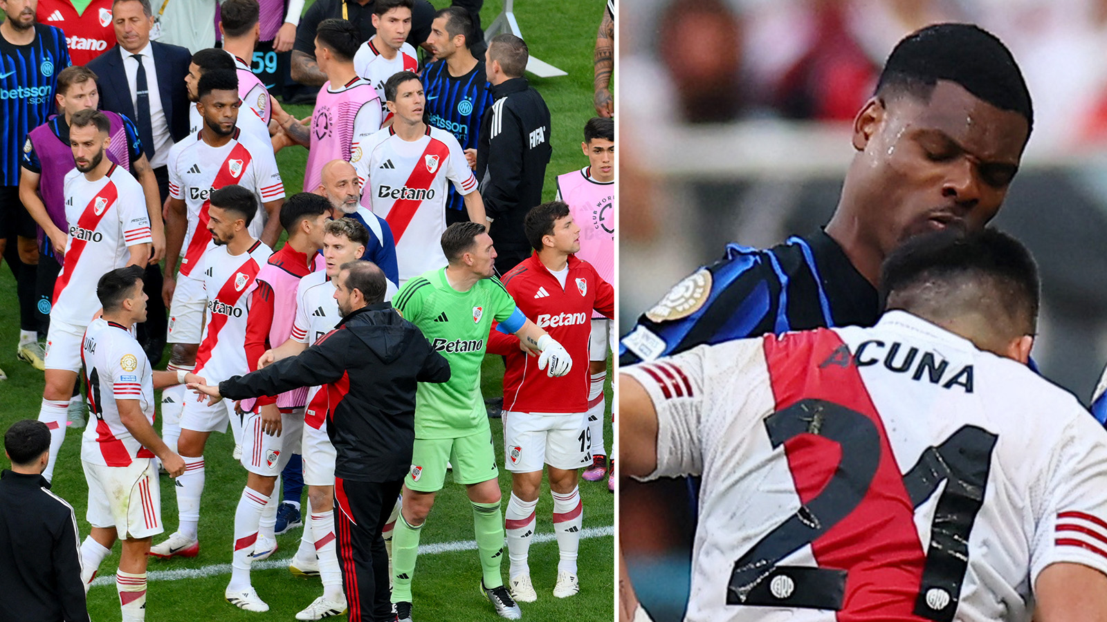 Inter vann kaosmatchen – spelare i storbråk