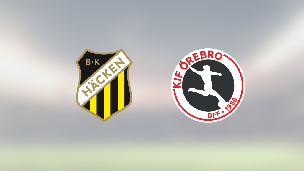 Kif Örebro vann mot BK Häcken Utveckling på Gothia Park