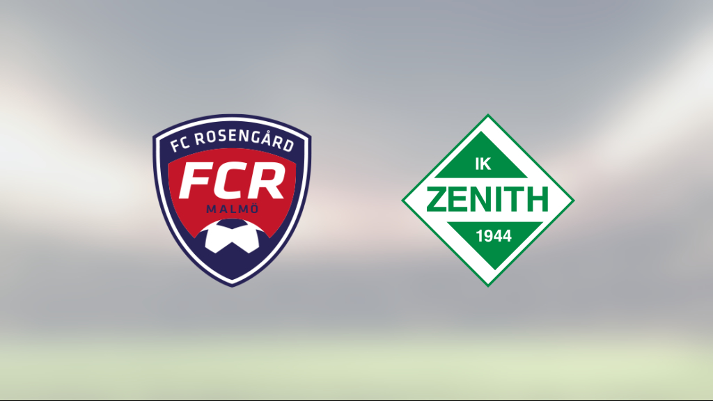 Zenith vann klart mot Rosengård på Malmö IP