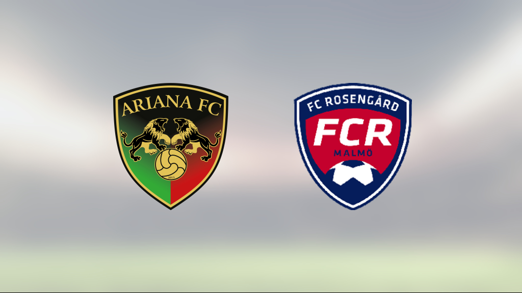Rosengård avgjorde mot Ariana efter paus