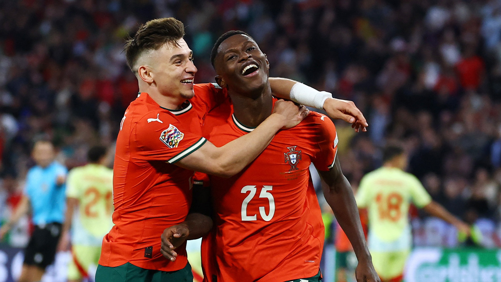 Två mål på fem minuter i Nations League-finalen