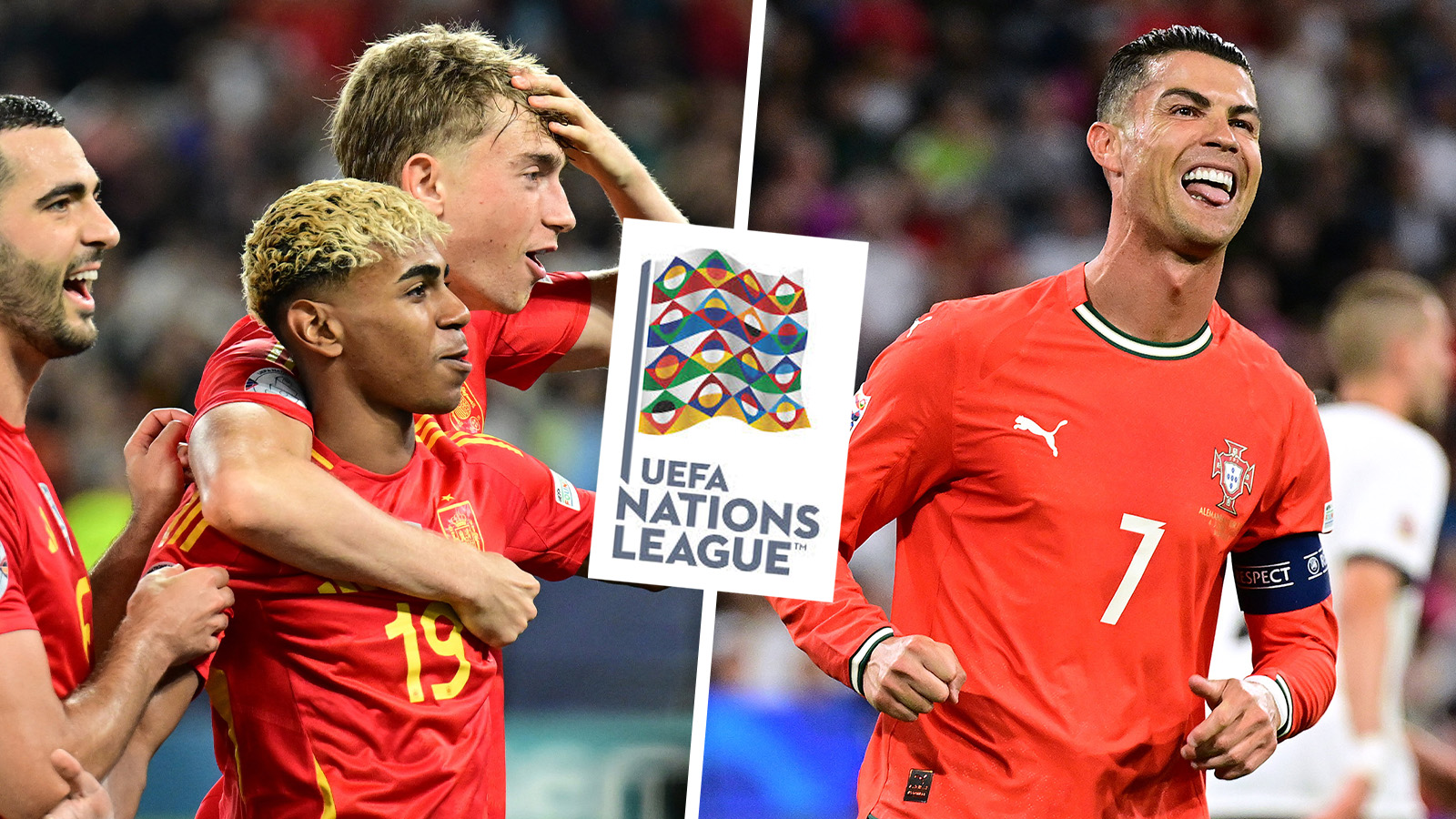 JUST NU: Så ställer Portugal och Spanien upp i finalen