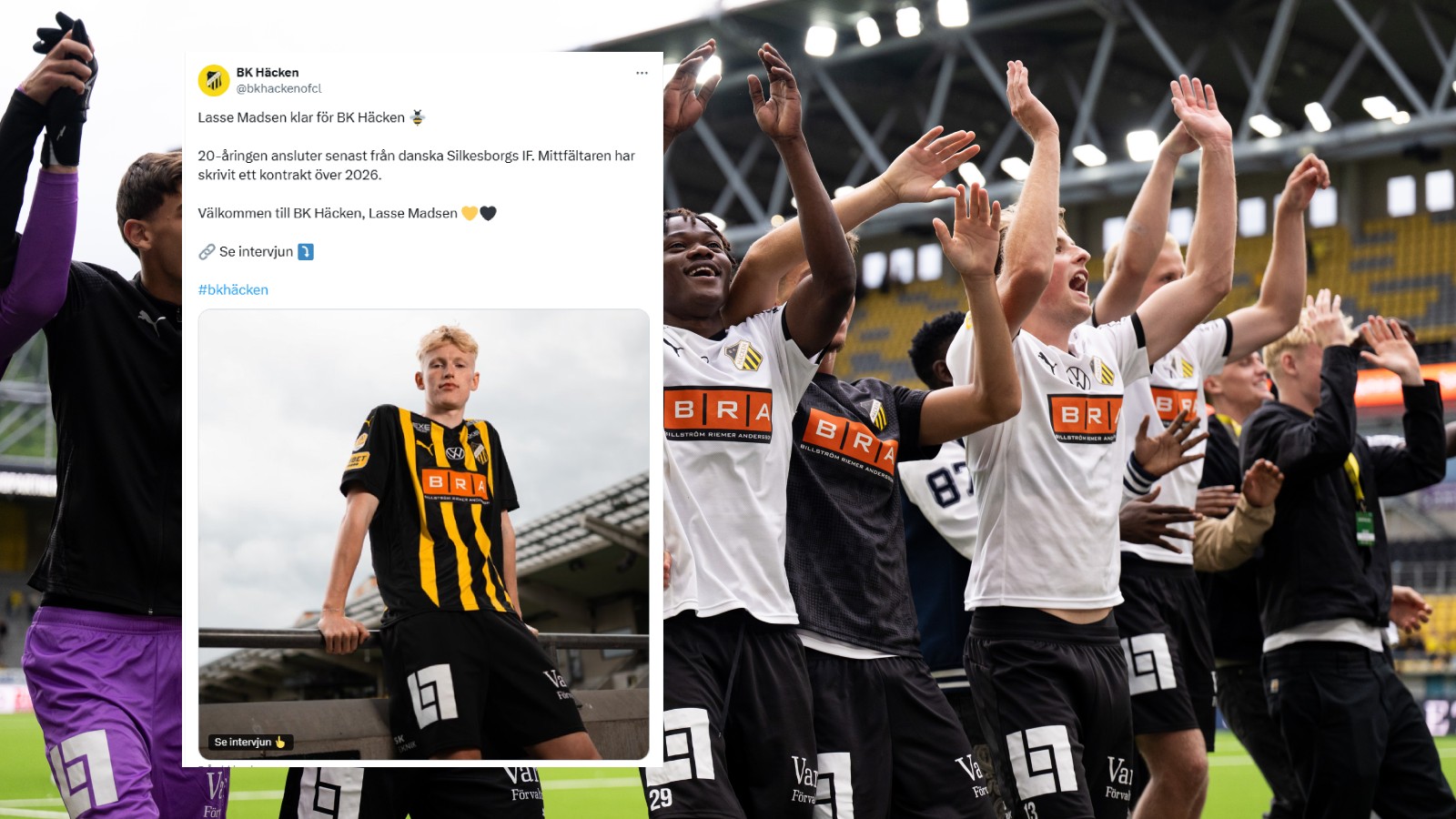 Klart: Lasse Madsen klar för BK Häcken