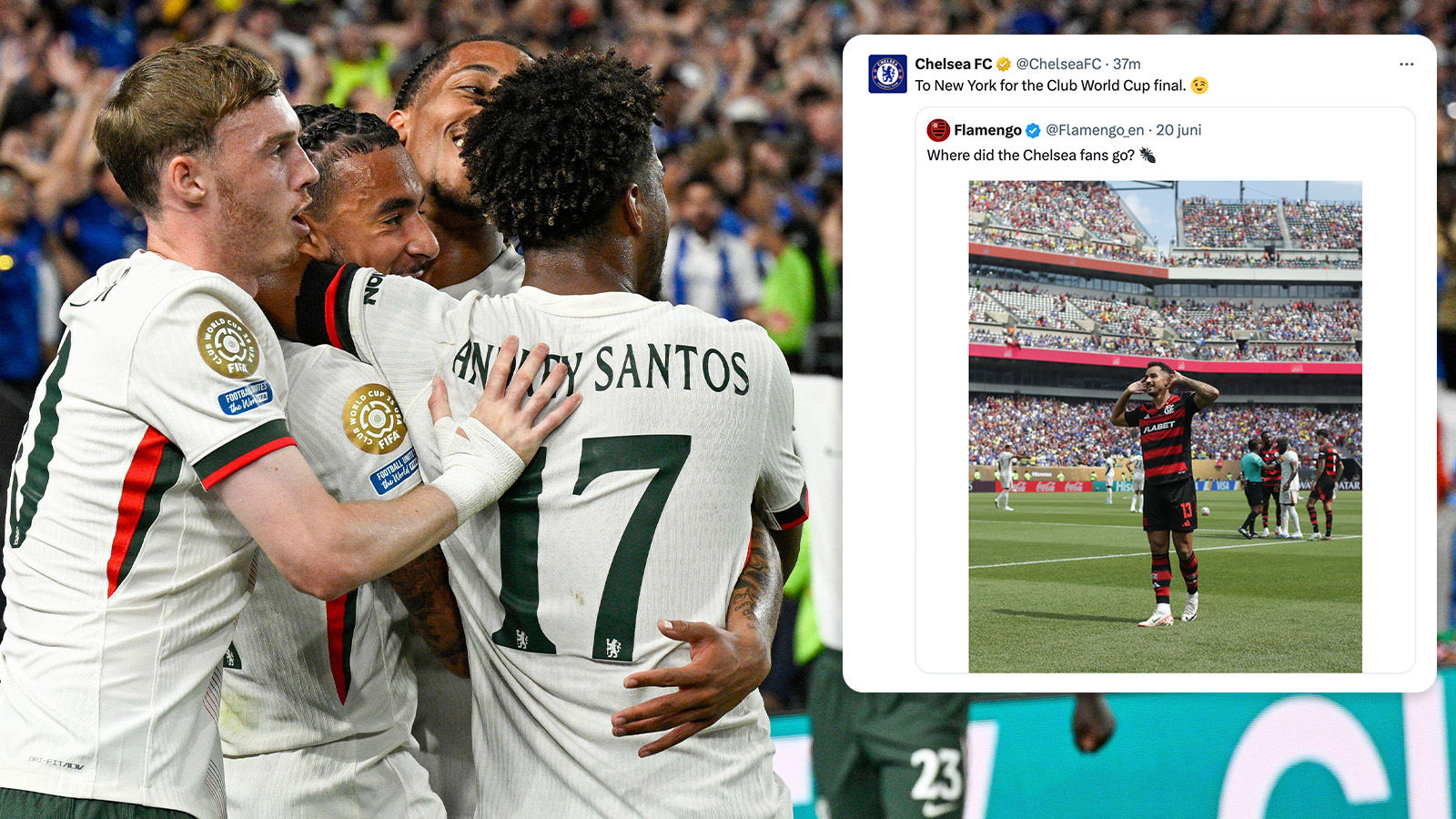 Chelseas svar efter piken: ”Till finalen”