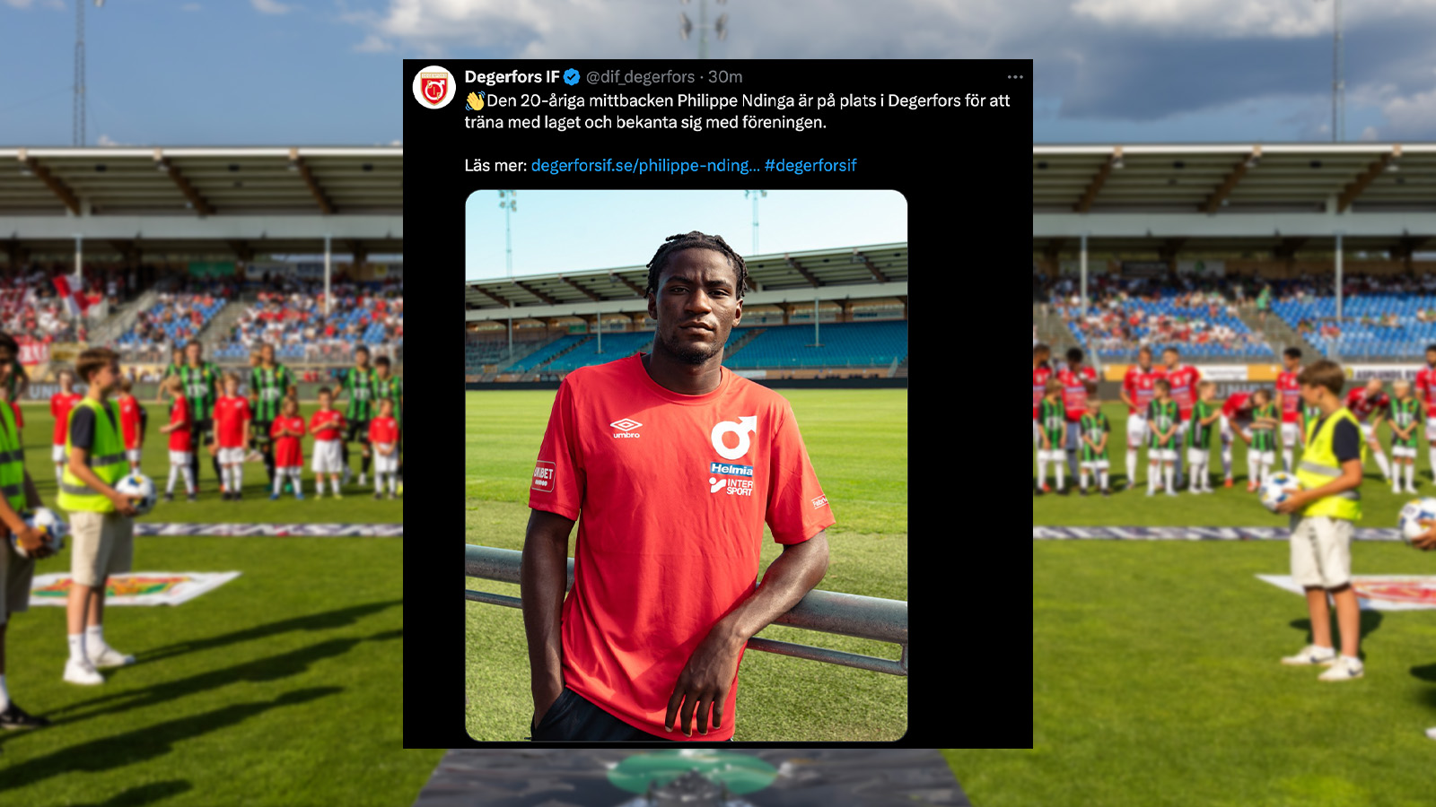 Degerfors meddelar – tar in Ndinga på provspel