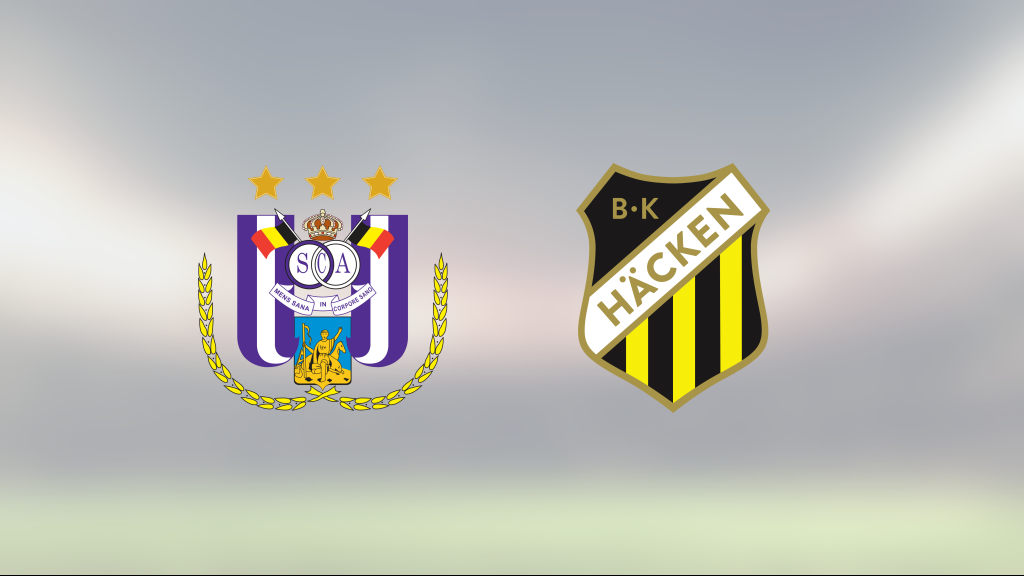 Häcken förlorade mot Anderlecht i första matchen