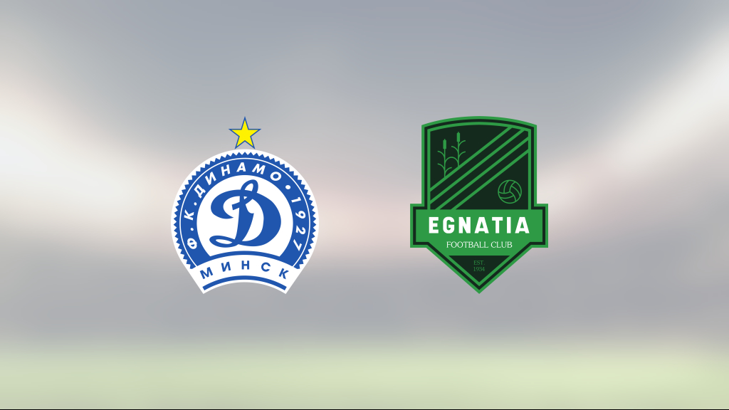 Dynamo Minsk förlorade med 0–2 i första matchen mot Egnatia