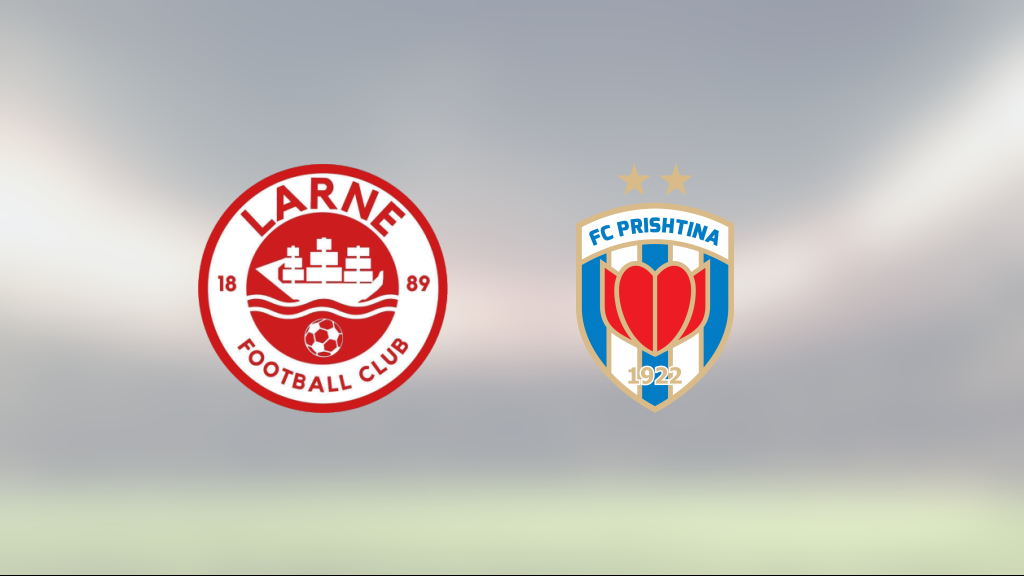 Larne fick bara oavgjort mot Pristina