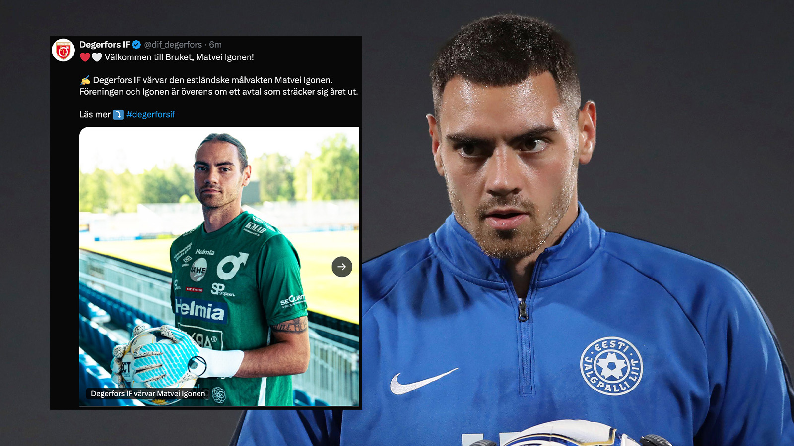 Klart: Degerfors värvar landslagsmålvakt från Estland