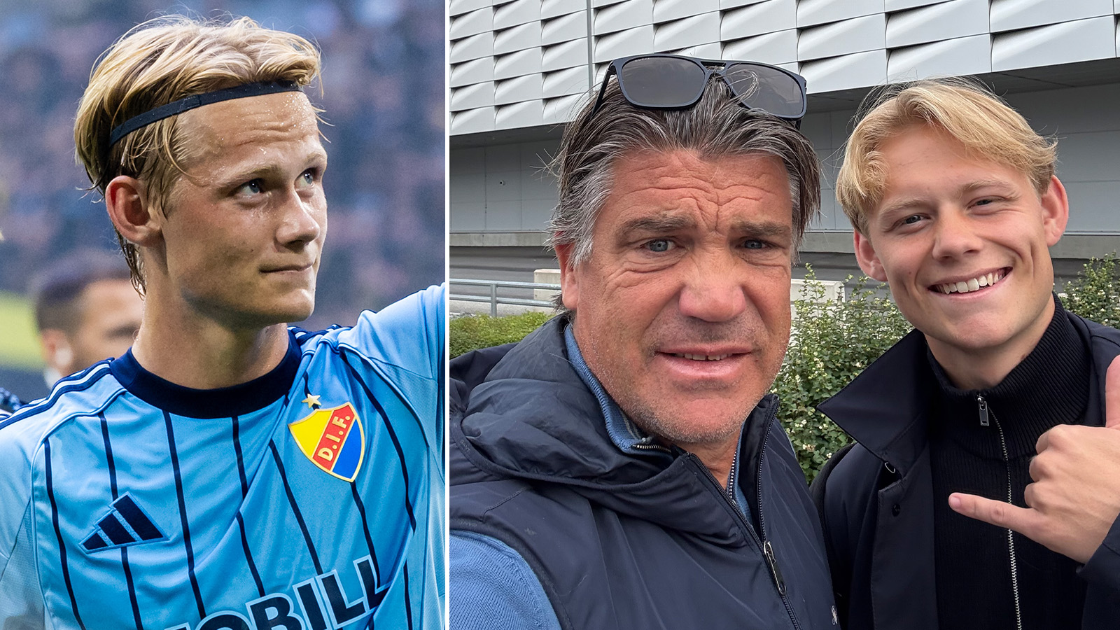 Bildbeviset: Här lämnar Dif-stjärnan Sverige