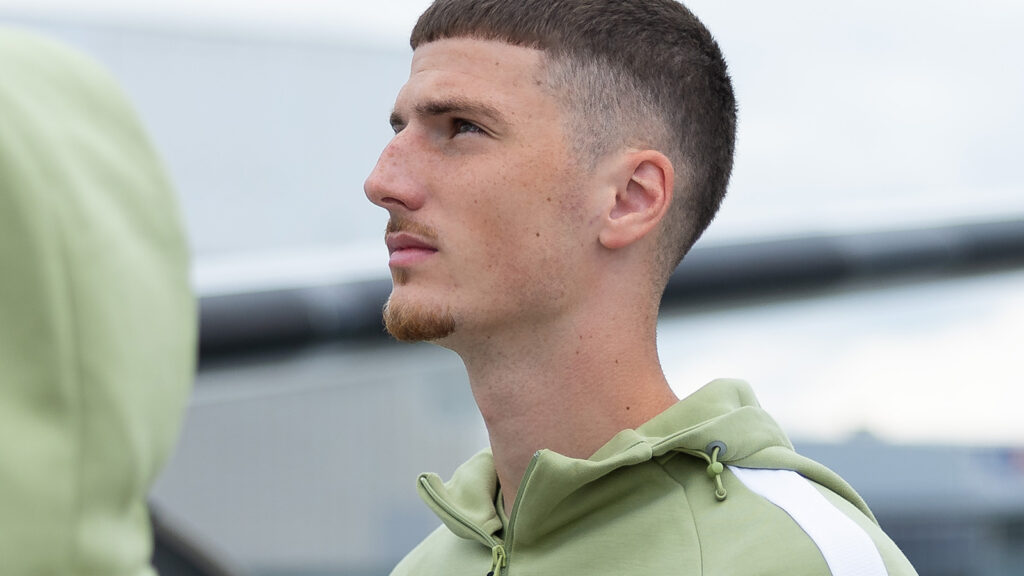 250723 Nikola Zecevic of Häcken during the team travel ahead of the UEFA Europa League second qualifying round match between Anderlecht and Häcken on July 23, 2025 in Gothenburg.