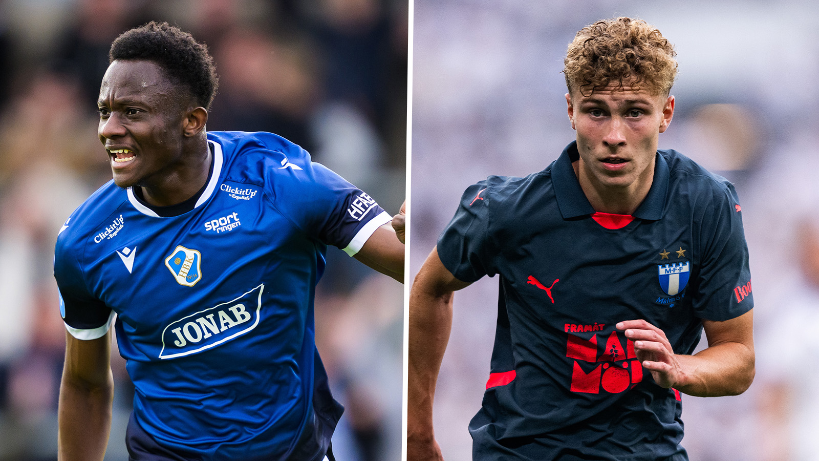 JUST NU: Jansson och Berg Johnsen utanför Malmö-truppen