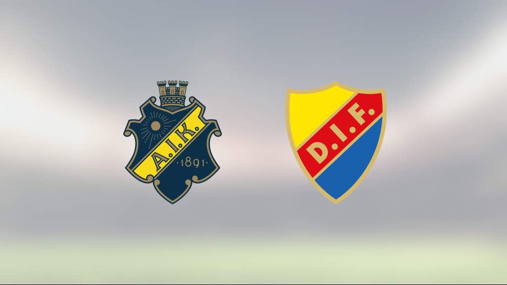 Mållöst mellan AIK och Djurgården på Strawberry Arena