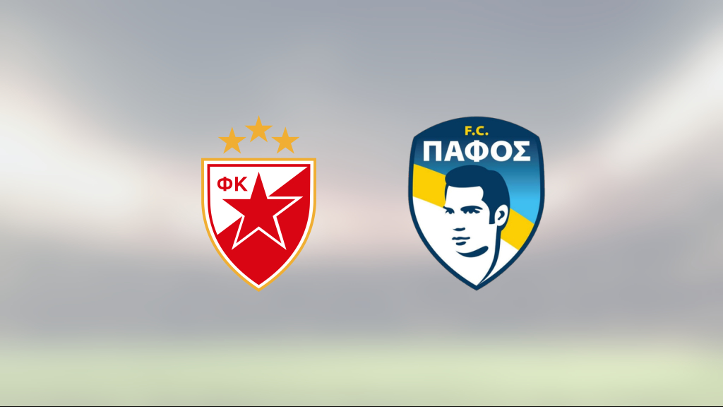 Bra start för Pafos efter seger med 2–1 mot Röda Stjärnan