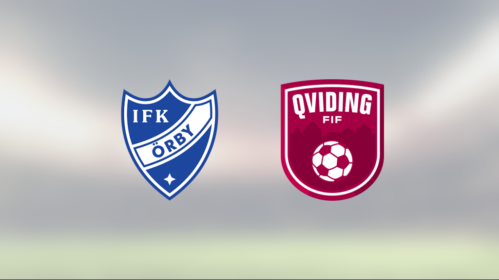 1–1 mellan Örby och Qviding i division 1 södra dam