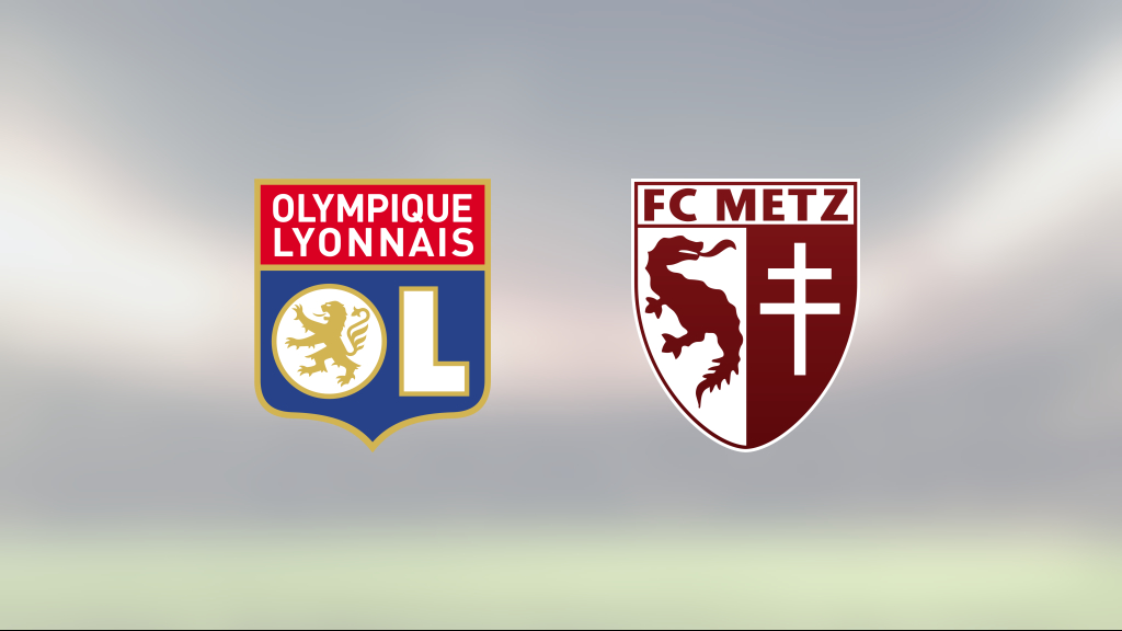 Lyon vann klart mot Metz på Groupama Stadium