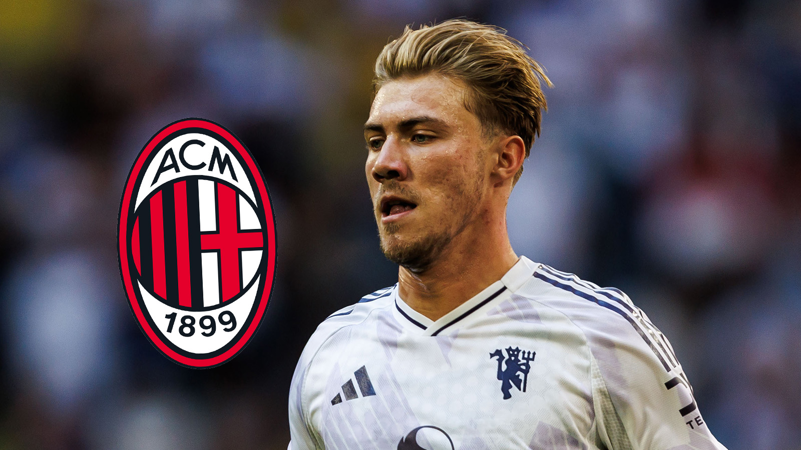 Italiensk media: Højlund närmar sig ett lån till Milan