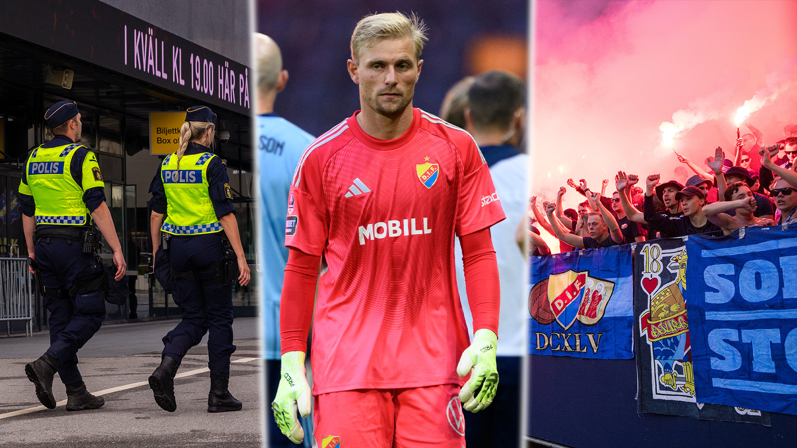 ”Polisen ville bryta matchen, men vi störs inte av att det eldas och smälls”
