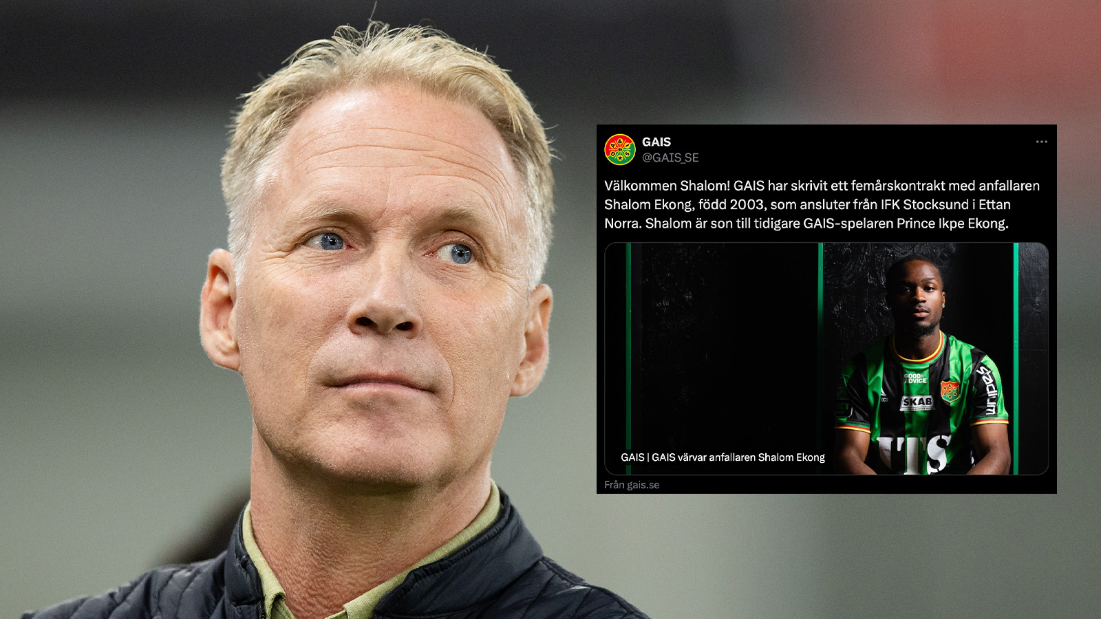 Officiellt: Gais värvar Shalom Ekong