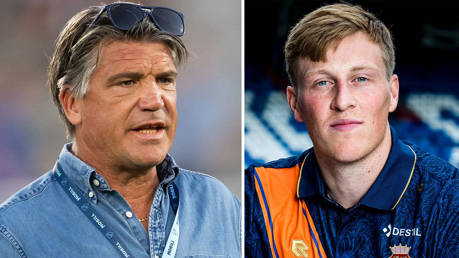 Bildmontage: Bosse Andersson, sportchef i Djurgårdens IF, och Emil Bergström.