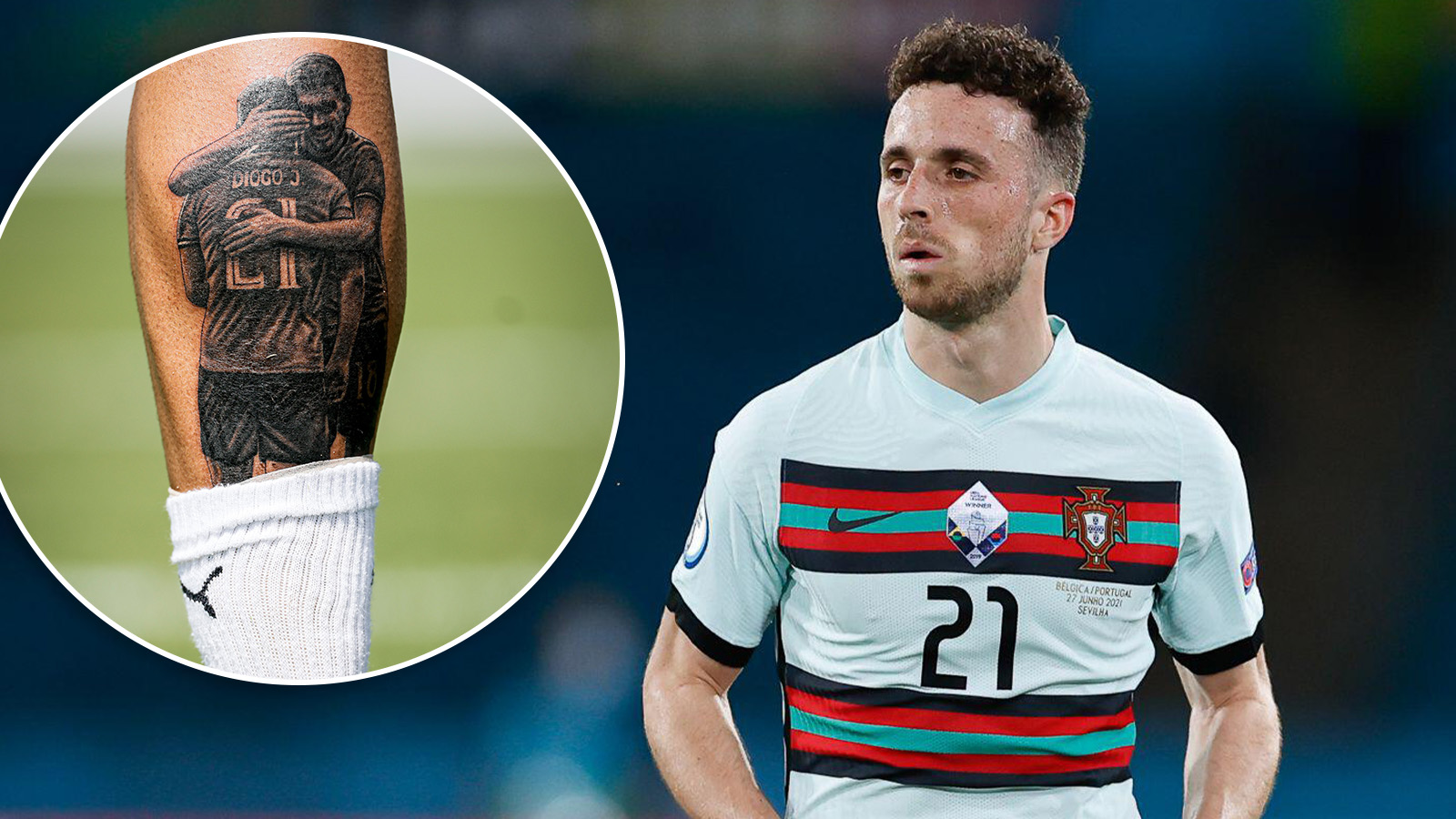 Portugisiska hyllningen till Diogo Jota