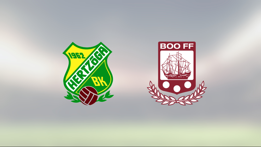 Boo avgjorde före paus mot Hertzöga
