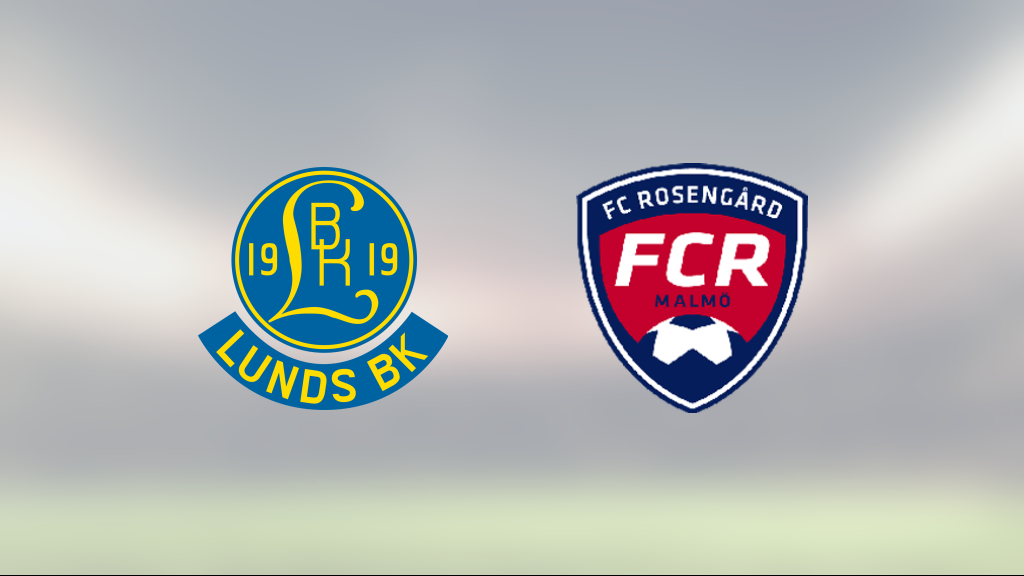 Rasmus Wendt målskytt när Lunds BK sänkte Rosengård