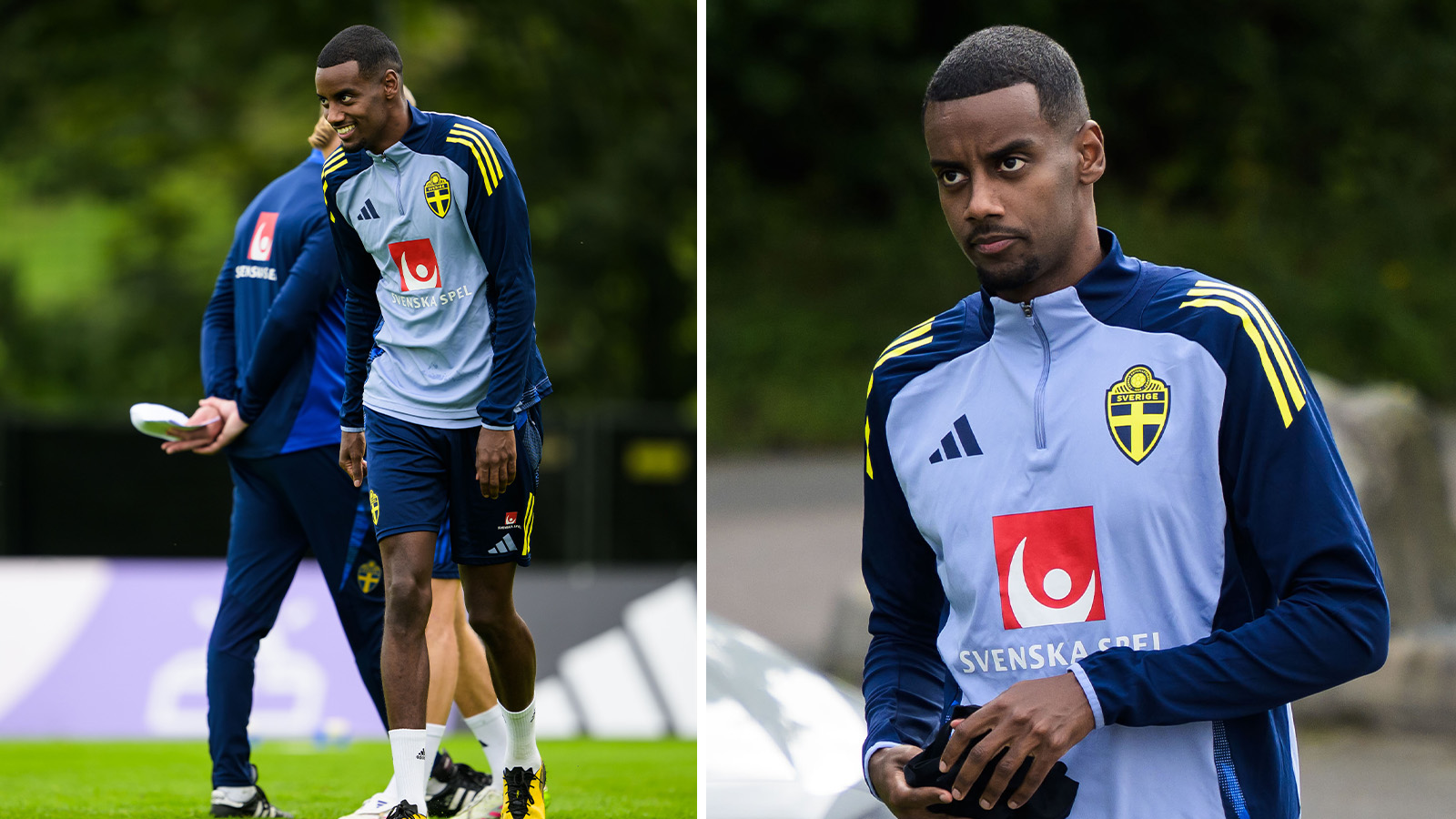 JUST NU: Här tränar Isak med landslaget efter rekordövergången