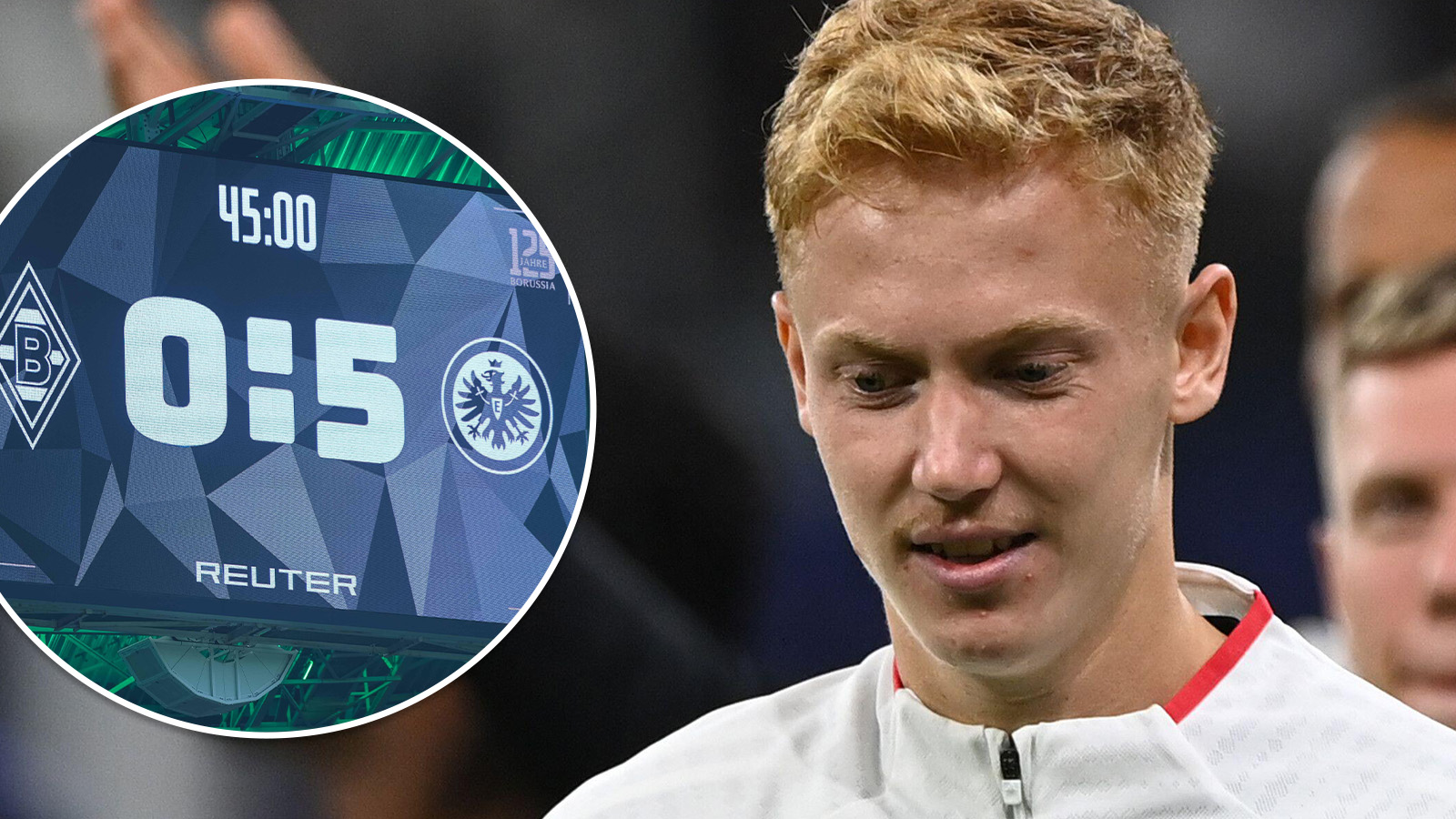 Larsson bänkad i Frankfurts galna match