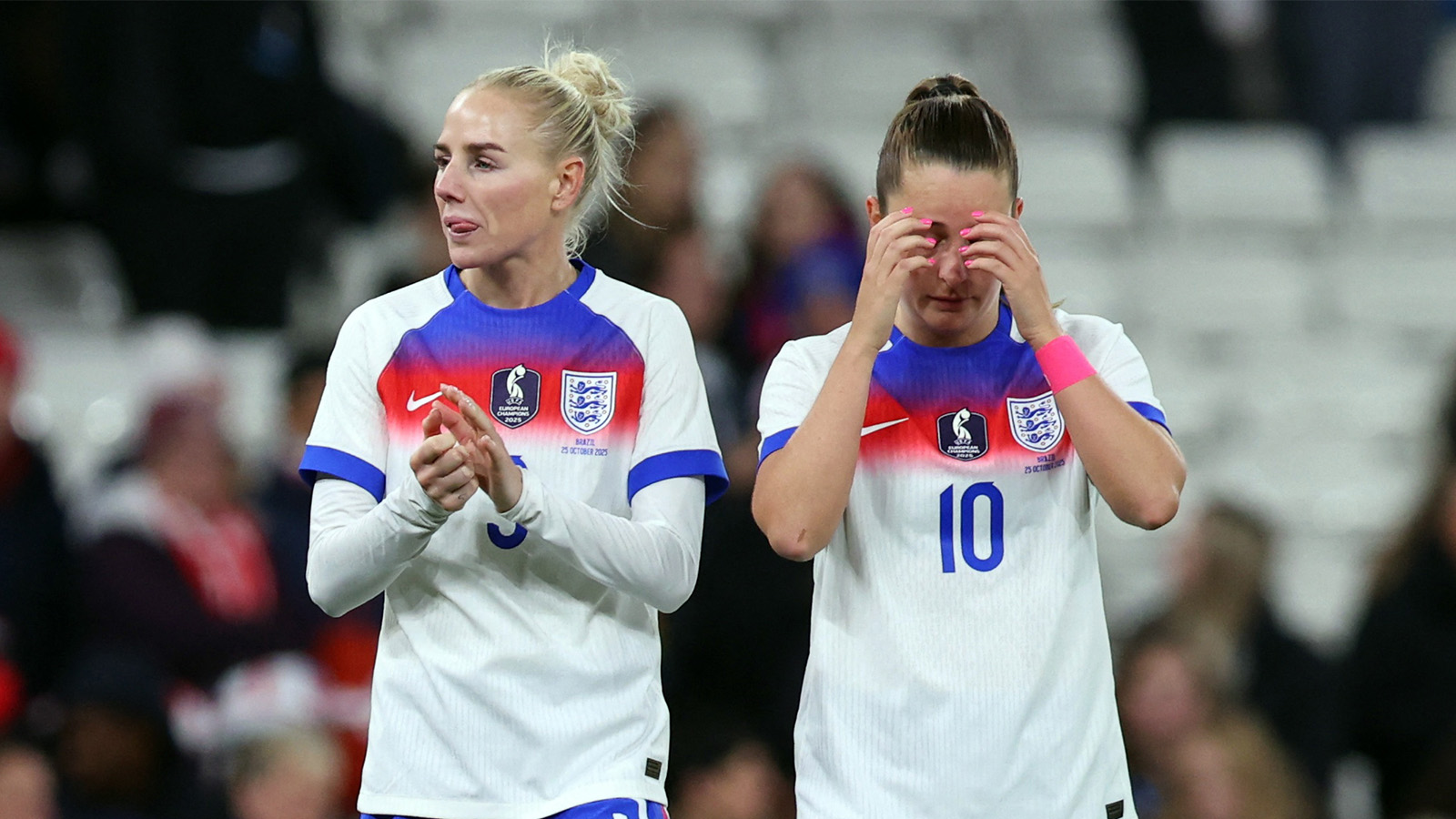 England åkte på förlust mot Brasilien