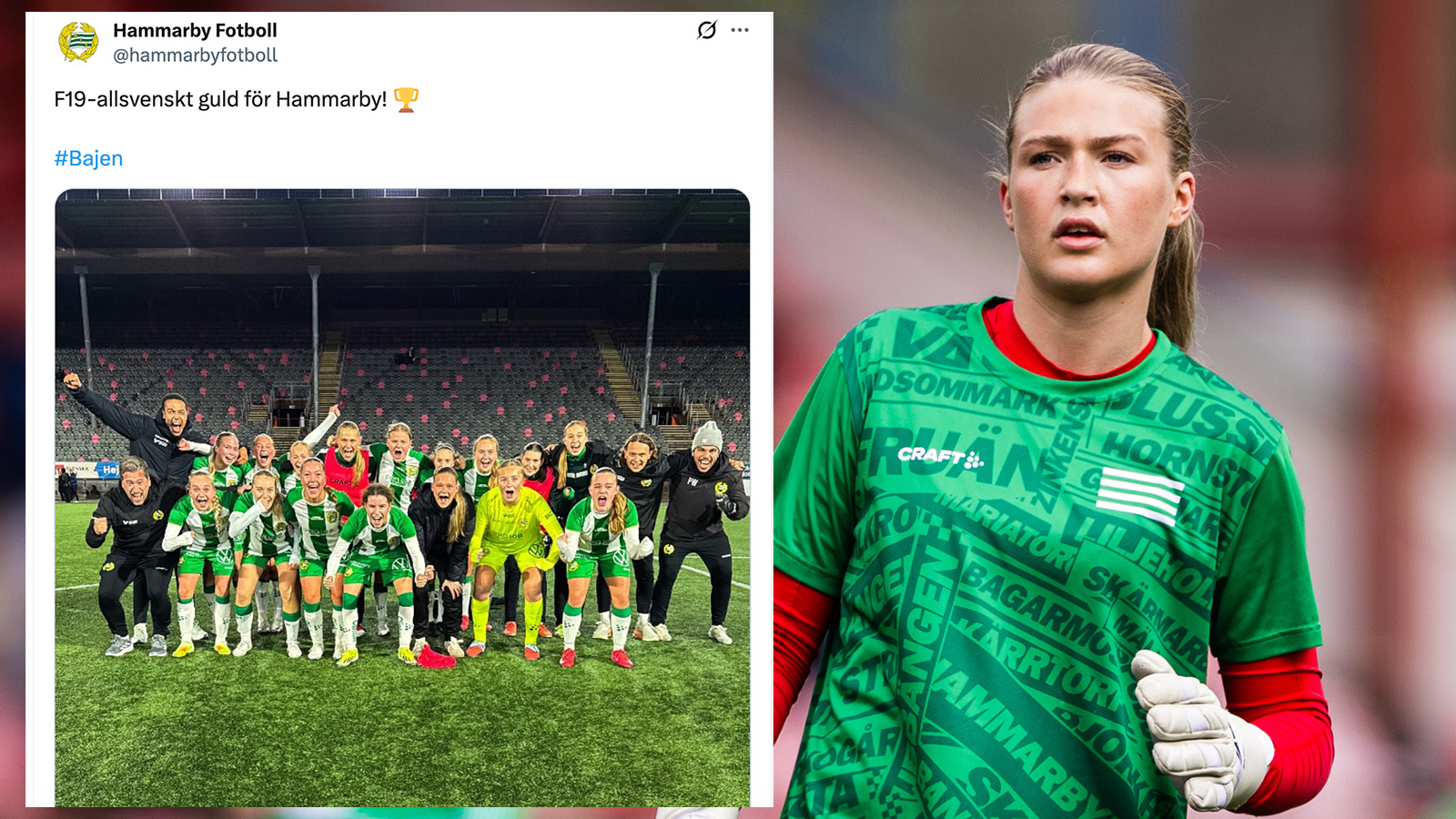 Hammarbys F19 säkrade guldet – med flera omgångar kvar