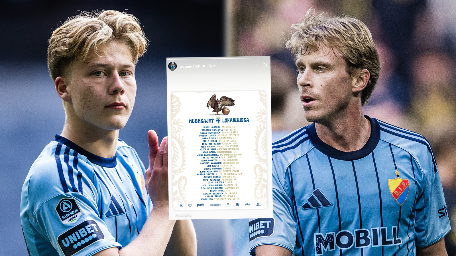 Djurgårdens stjärnduo inte med i VM-kvaltruppen