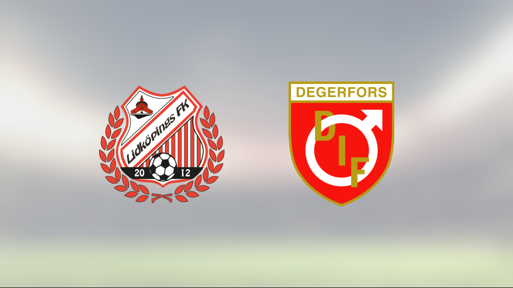 Efterlängtad seger för Degerfors – steg åt rätt håll mot Lidköpings FK