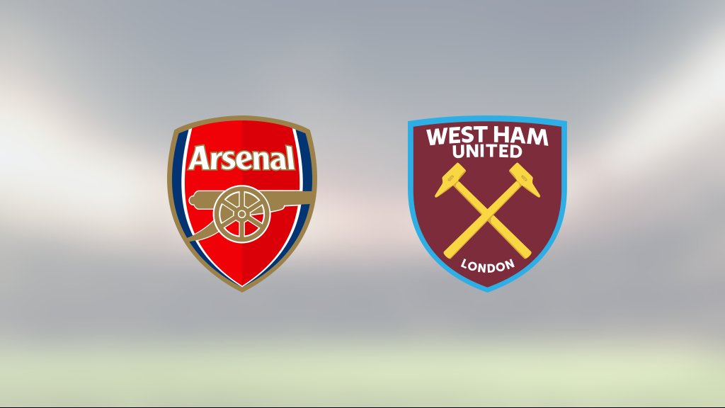 Arsenal vann klart mot West Ham på Emirates Stadium