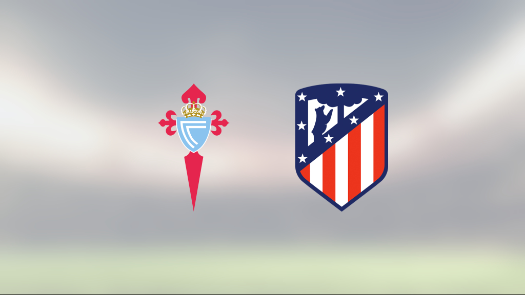 Fortsatt tungt för Celta Vigo efter 1–1 mot Atletico Madrid