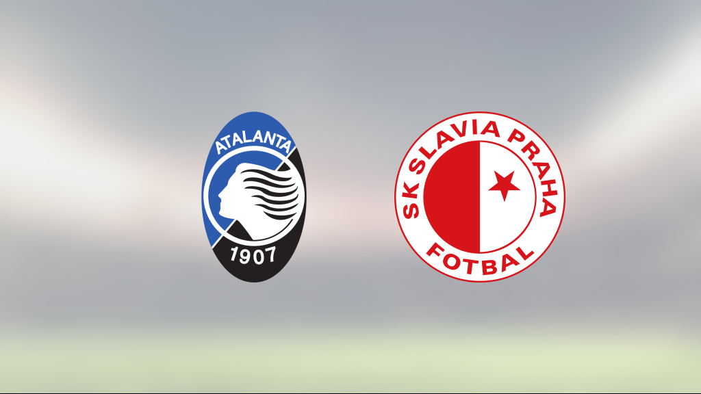 Delad pott när Atalanta tog emot Slavia Prag
