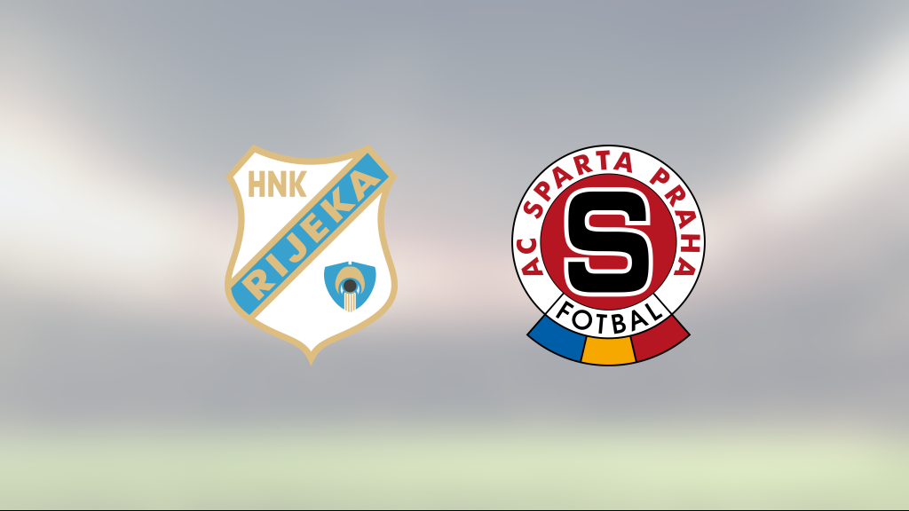 Förlust för Sparta Prag mot Rijeka på bortaplan