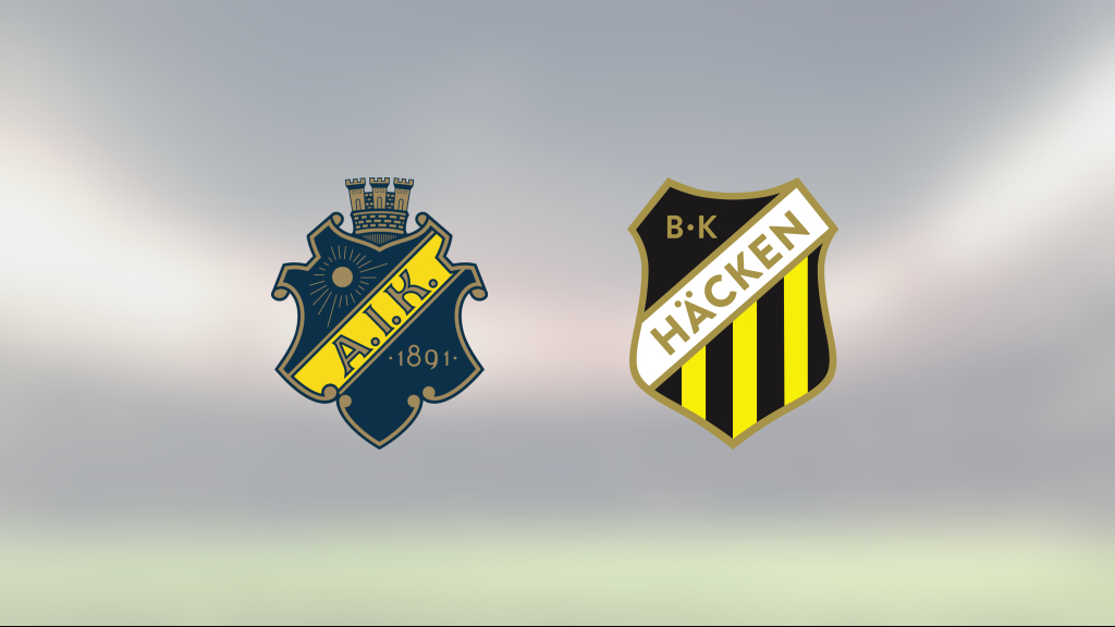 Häcken fixade poäng trots underläge borta mot AIK