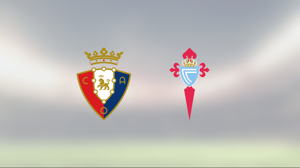 3–2 mot Osasuna innebär första segern för Celta Vigo