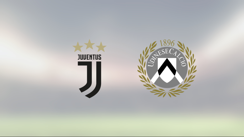 Juventus äntligen vinnare igen efter seger mot Udinese