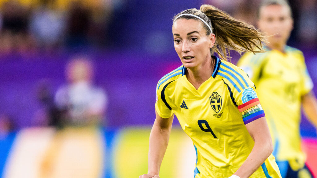 250717 Kosovare Asllani of Sweden during the UEFA Women's Euro 2025 quarterfinal football match between Sweden and England on July 17, 2025 in Zurich.