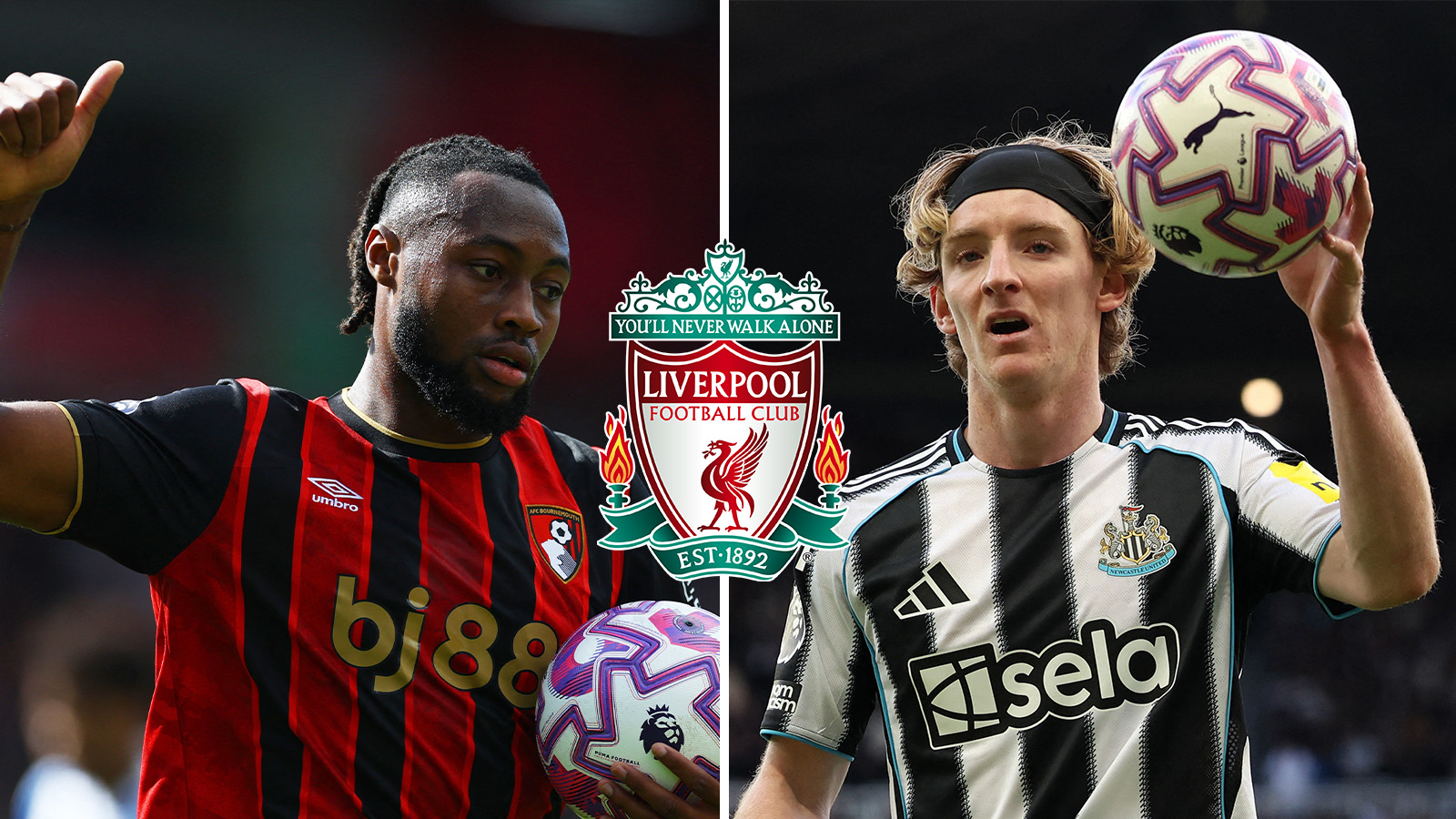 Uppgifter: Semenyo och Gordon på Liverpools lista