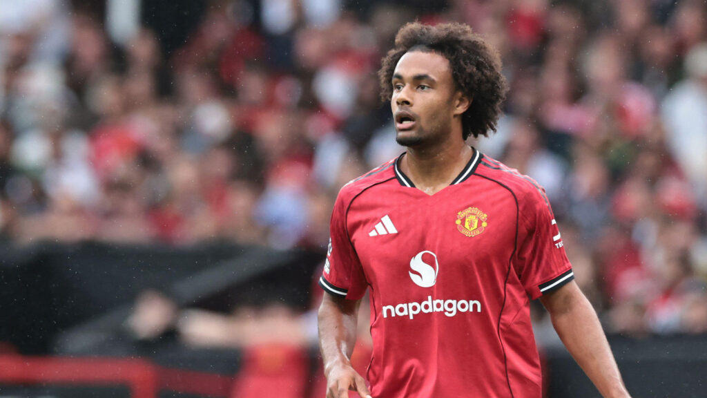 Joshua Zirkzee från Manchester United under Premier League-matchen Manchester United mot Burnley på Old Trafford, Manchester, Storbritannien, den 30 augusti 2025.