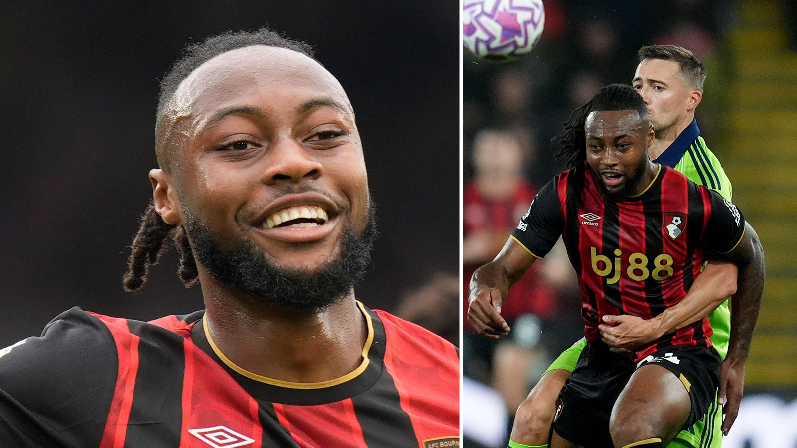 Semenyo tvåmålsskytt när Bournemouth slog Fulham