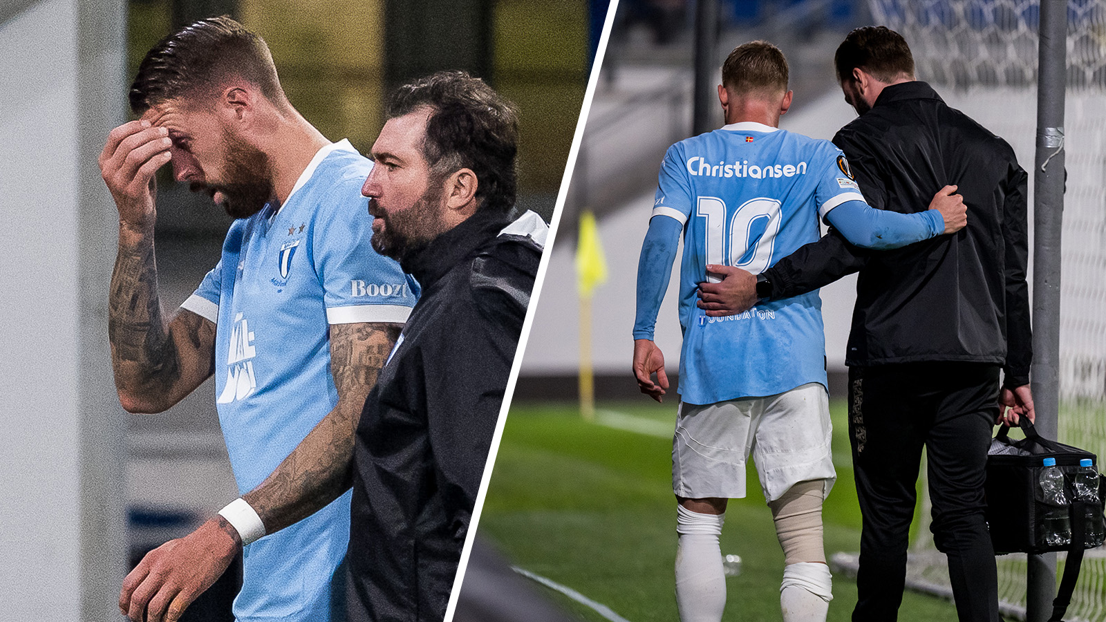 Tunga bilder för MFF – Jansson och Christiansen ut skadade