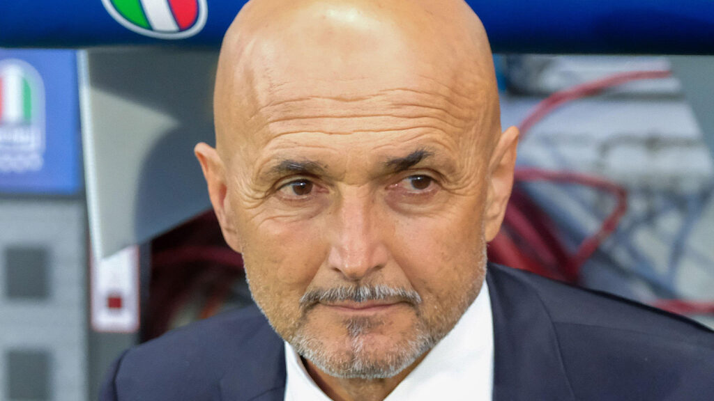 Luciano Spalletti, förbundskapten för Italiens landslag, före gruppspelsmatchen i FIFA 2026-kvalet mellan Italiens landslag och Moldaviens landslag på Mapei Stadium.