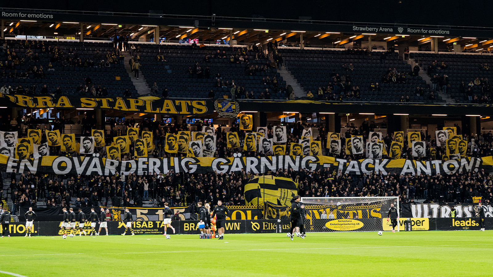 AIK:s hyllning till Anton Salétros